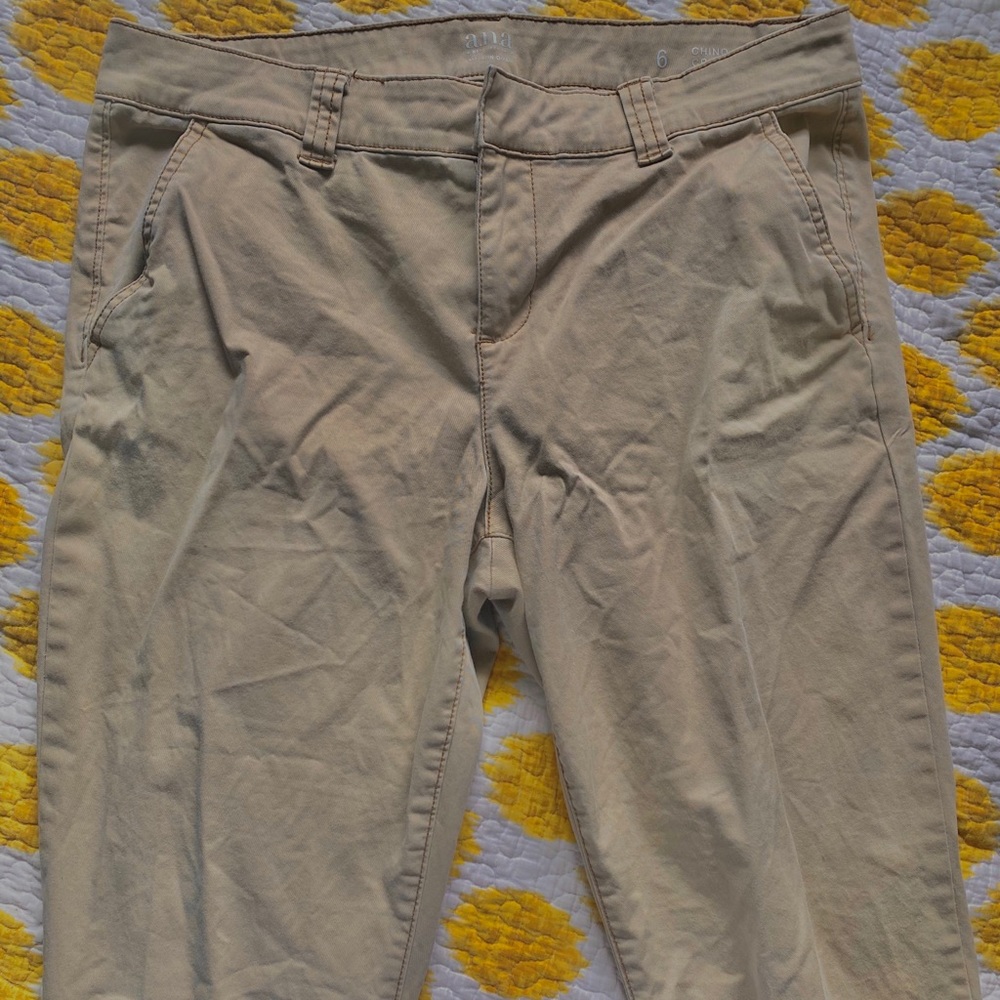 size 6 khaki chinos